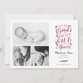 Perfect cadeautje kerstfeest kondiging feestdagenkaart