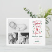 Perfect cadeautje kerstfeest kondiging feestdagenkaart (Staand voorkant)