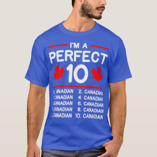 Perfect Canadian Flag Maple Leaf Funny Canada Otta T-shirt