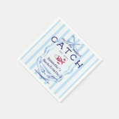 Perfect Catch Beach Preppy Fishing Bachelorette Servet (Hoek)