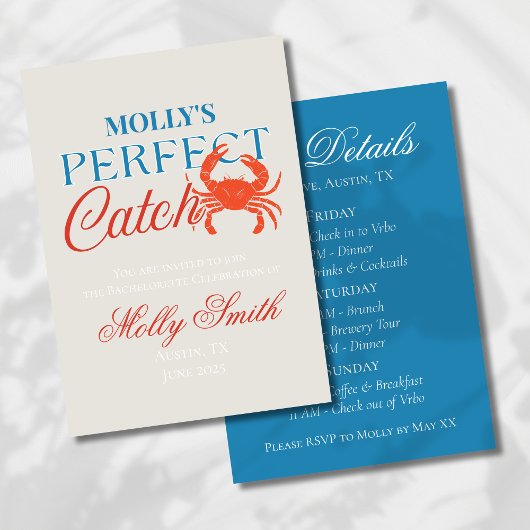 Perfect Catch – Kust Bruids Ontwerp Kaart