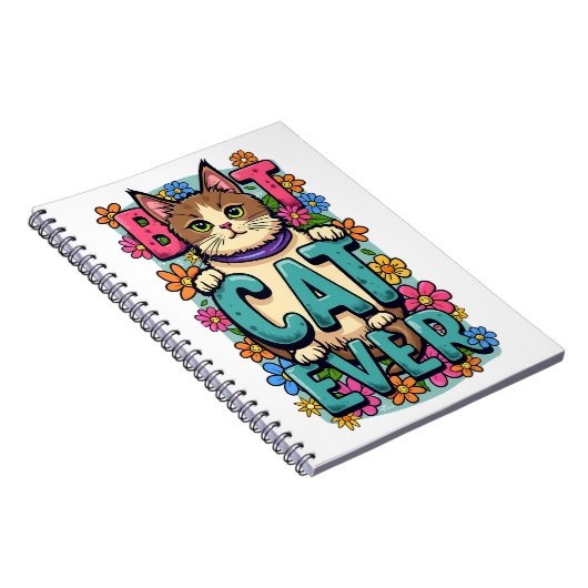 Perfect Charmant Ontwerp voor kattenliefhebbers Notitieboek (Rechterzijde)
