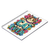 Perfect Charmant Ontwerp voor kattenliefhebbers Notitieboek (Linkerzijde)