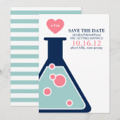 Perfect Chemistry Trouwkaart Save the Date (Voorkant / Achterkant)