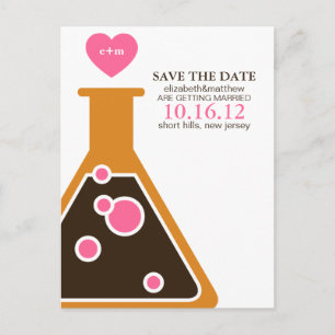 Perfect Chemistry Wedding Save the Date Aankondigingskaart
