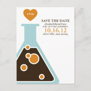 Perfect Chemistry Wedding Save the Date Aankondigingskaart
