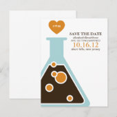 Perfect Chemistry Wedding Save the Date Aankondigingskaart (Voorkant / Achterkant)