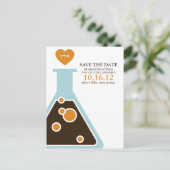 Perfect Chemistry Wedding Save the Date Aankondigingskaart (Staand voorkant)