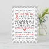 Perfect Chevron Coral Gray Kaart (Staand voorkant)