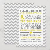 Perfect Chevron Yellow & Grey Kaart (Voorkant / Achterkant)
