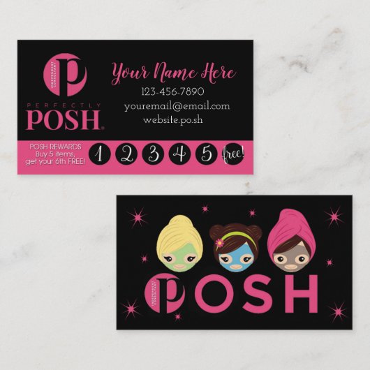 Perfect chique beloningen visitekaartje (Voorkant / Achterkant)