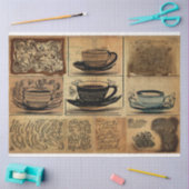 Perfect Coffee cup ephemera collage Tissuepapier (Craft)