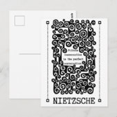 Perfect CONVERSATION quote van Nietzsche Briefkaart (Voorkant / Achterkant)