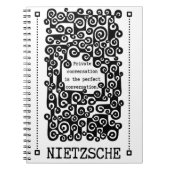 Perfect CONVERSATION quote van Nietzsche Notitieboek (Voorkant)