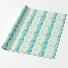 Perfect, Cool Blue Flowers Cadeaupapier