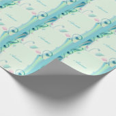 Perfect, Cool Blue Flowers Cadeaupapier (Hoek)