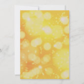 Perfect, cool, gouden kerstuitnodiging kaart (Achterkant)