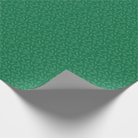 Perfect, Cool Green Leaf Cadeaupapier (Hoek)