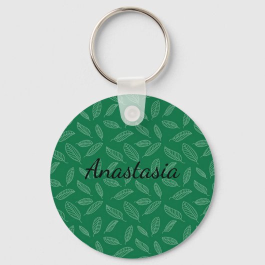 Perfect, Cool Green Leaf Sleutelhanger (Voorkant)