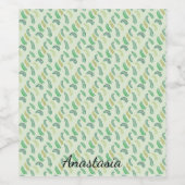 Perfect, Cool Green Leaf Wijn Etiket (Enkel label)