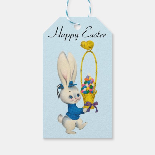 Perfect, Cool Happy Pasen, Bunny Cadeaulabel (Achterkant)