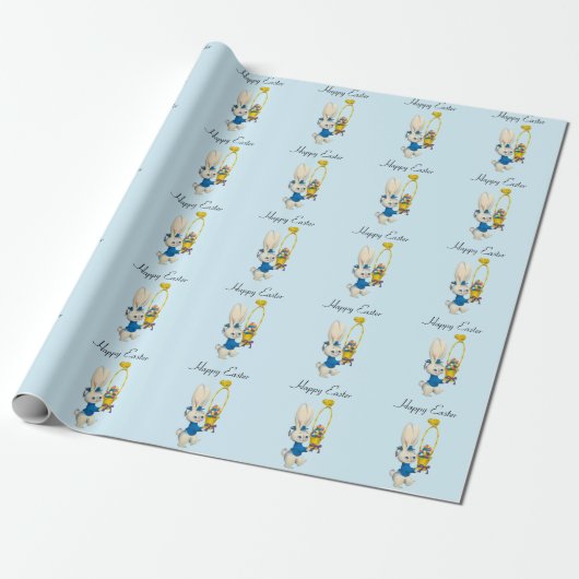 Perfect, Cool Happy Pasen, Bunny Cadeaupapier (Uitgerold)
