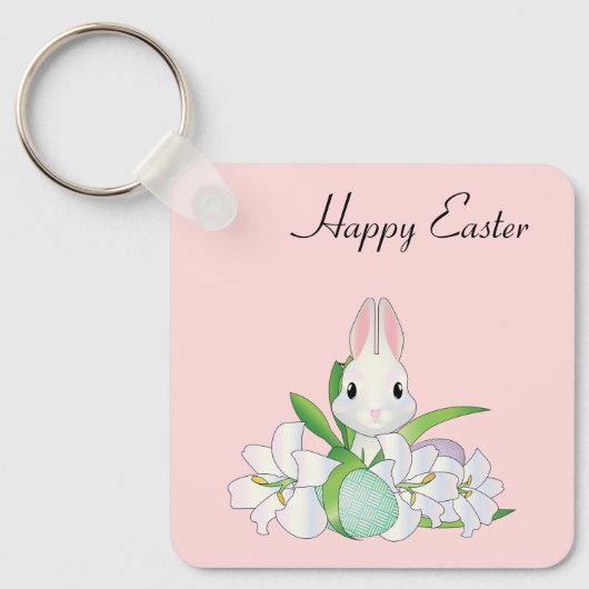 Perfect, Cool Happy Pasen, Bunny Sleutelhanger (Voorkant)