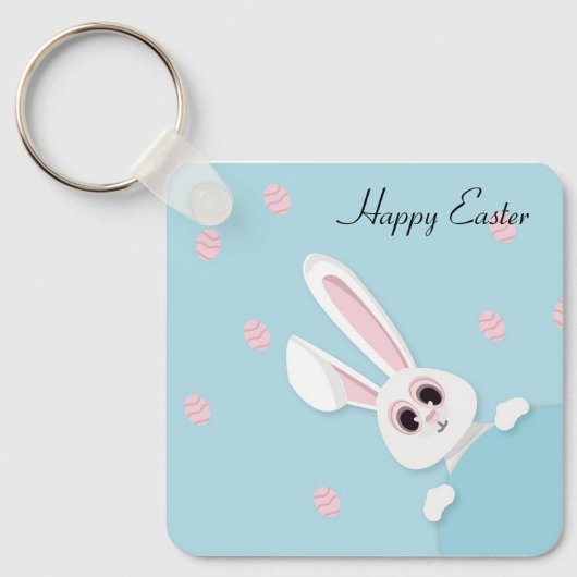 Perfect, Cool Happy Pasen, Bunny Sleutelhanger (Voorkant)