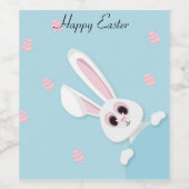 Perfect, Cool Happy Pasen, Bunny Wijn Etiket (Enkel label)