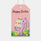 Perfect, Cool Happy Pasen, Happy Bunny Cadeaulabel (Achterkant)