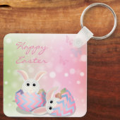 Perfect, Cool Happy Pasen, Happy Bunny Sleutelhanger (Achterkant)