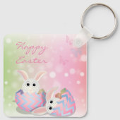 Perfect, Cool Happy Pasen, Happy Bunny Sleutelhanger (Achterkant)