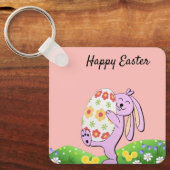 Perfect, Cool Happy Pasen, Happy Bunny Sleutelhanger (Voorkant)