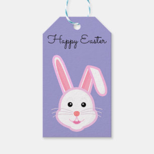 Perfect, Cool Happy Pasen, Paarse Bunny Cadeaulabel