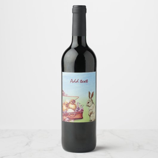 Perfect, Cool Happy Pasen  Wijn Etiket (Voorkant)