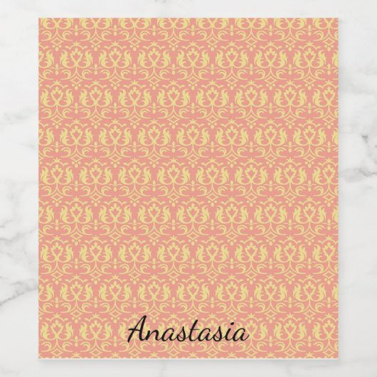 Perfect, Cool Pattern-Lijst Wijn Etiket (Enkel label)