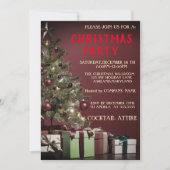 Perfect, cool, rode kerstboom kaart (Voorkant)