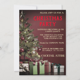 Perfect, cool, rode kerstboom kaart