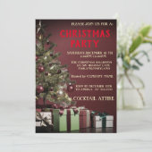 Perfect, cool, rode kerstboom kaart (Staand voorkant)