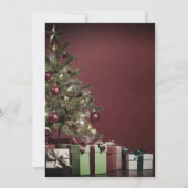 Perfect, cool, rode kerstboom kaart (Achterkant)