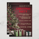 Perfect, cool, rode kerstboom kaart (Voorkant / Achterkant)