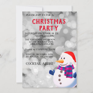 Perfect, Cool, Sparkly Silver Snowman, Kerstmis Kaart