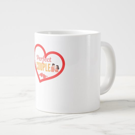 Perfect Couple Mok - Romantisch cadeau voor hem en (Voorkant rechts)