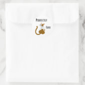 Perfect Cute Cat Ronde Sticker (Tas)