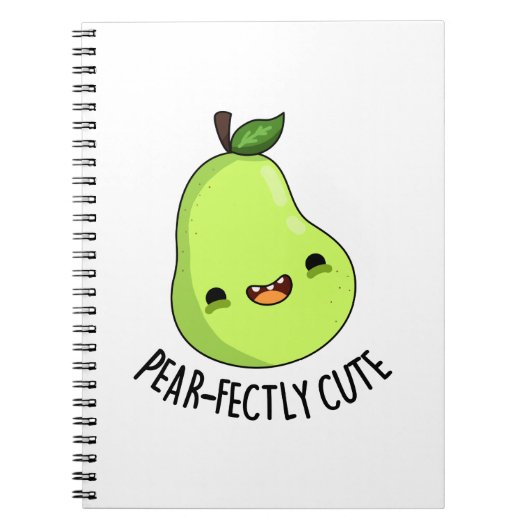 Perfect Cute Fruit Peer Punt Notitieboek (Voorkant)
