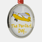 Perfect dagvliegend vliegtuig metalen ornament (Rechts)