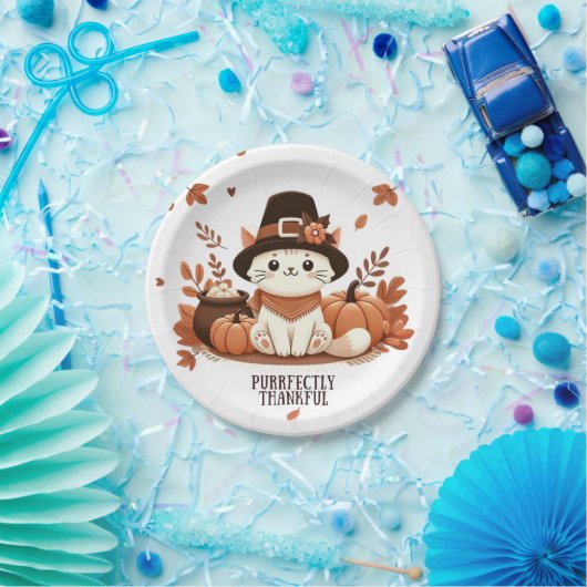 Perfect dankbare kat papieren bordje (Feest)