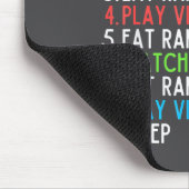 Perfect Day Anime Gaming Ramen Lover Funny Eat Sle Muismat (Hoek)