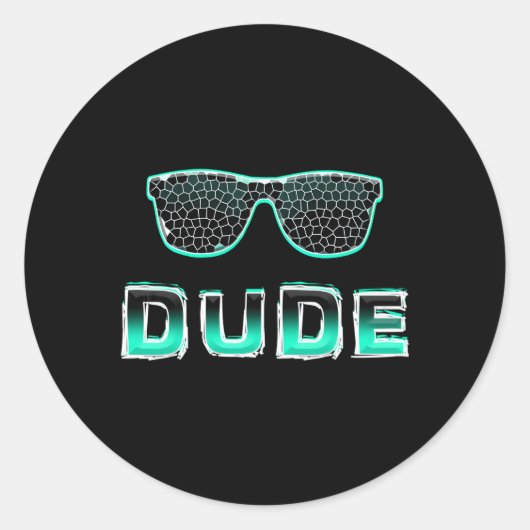 Perfect Dude Perfect Dude Merchandise Dude Ronde Sticker (Voorkant)