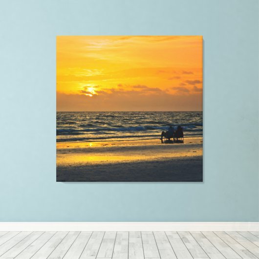 Perfect einde canvas afdruk (Insitu (Houten vloer))